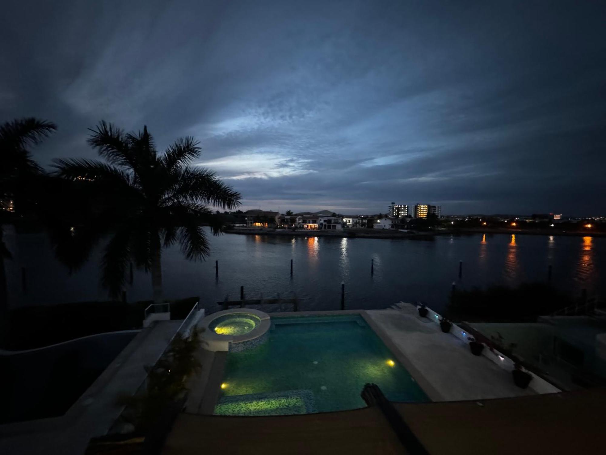 马萨特兰Casa Isla Marina Vista Al Mar 20 Personas别墅 外观 照片