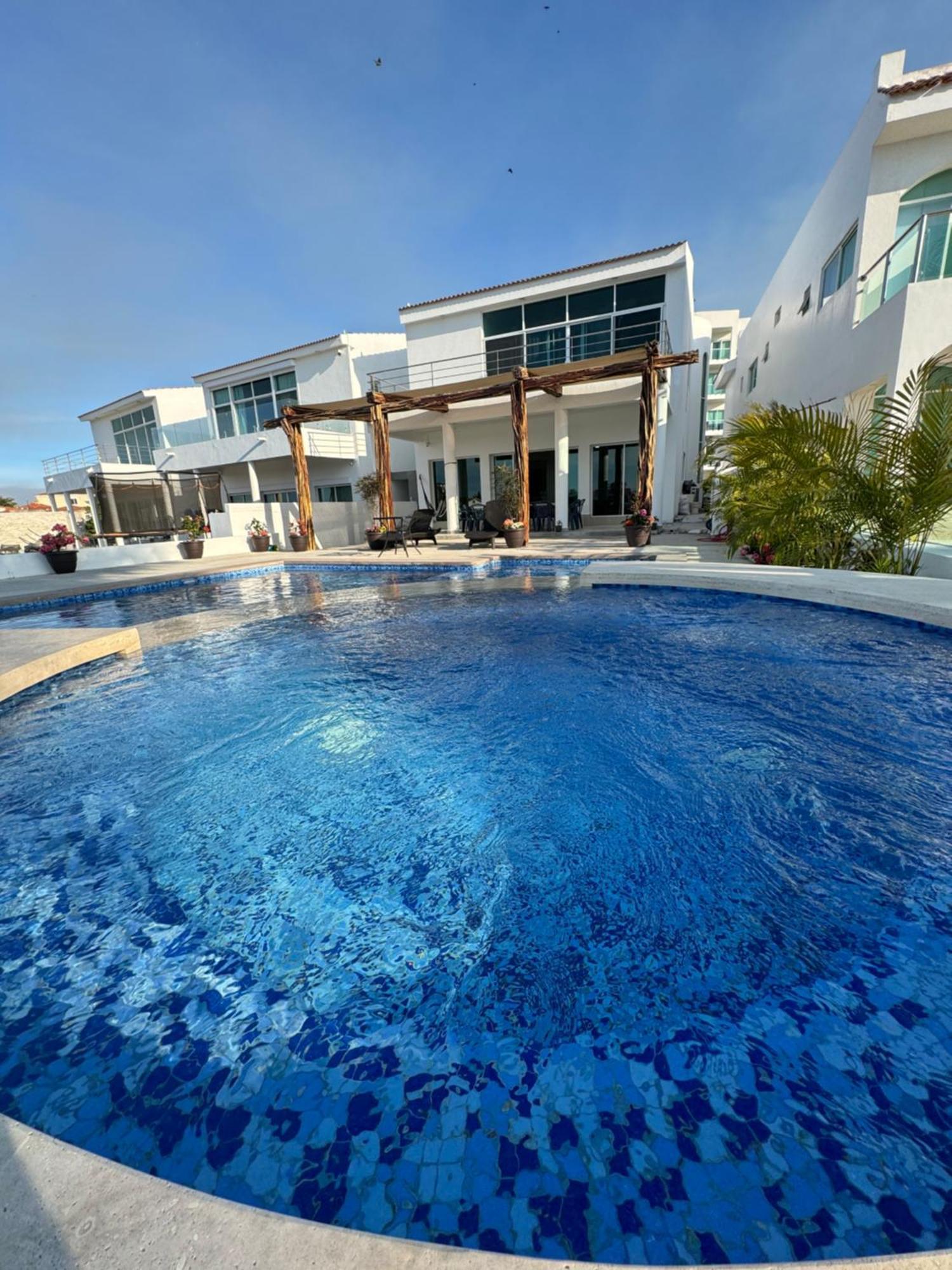 马萨特兰Casa Isla Marina Vista Al Mar 20 Personas别墅 外观 照片